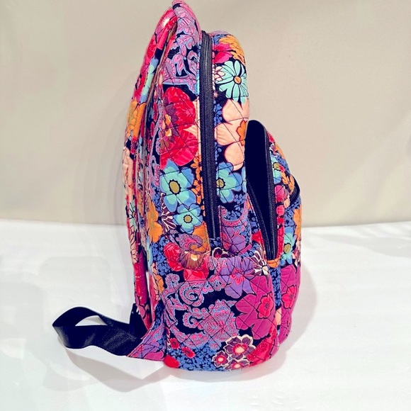 Vera Bradley Floral Fiesta Campus Backpack - Picture 7 of 8